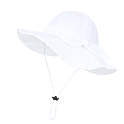 Toddler Kids Baby Girl Sun Hat Floppy Cotton Summer Hat 50+ SPF Protective