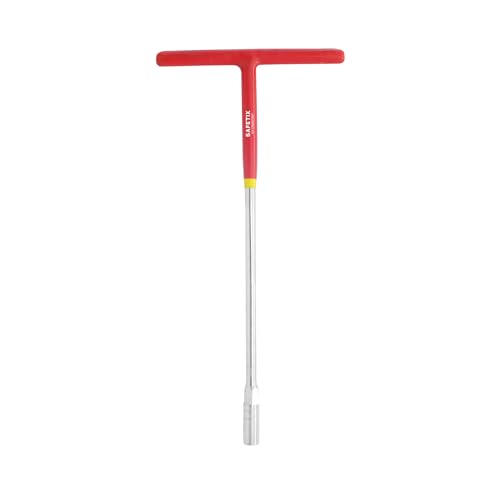 Image of PERF T-Handle Socket Wrench | Selected Alloy Steel Handle | CRV Socket | Chrome Plated Finish | Heat Treated | Dipped Insulated Grip (10mm)