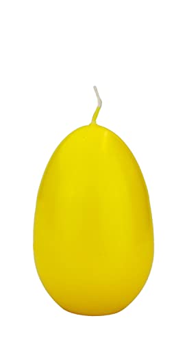 INNA-Glas Osterei Kerze LEONITA, gelb, 9cm, 6cm, 16h - Made in Germany - Deko Kerzen Cover