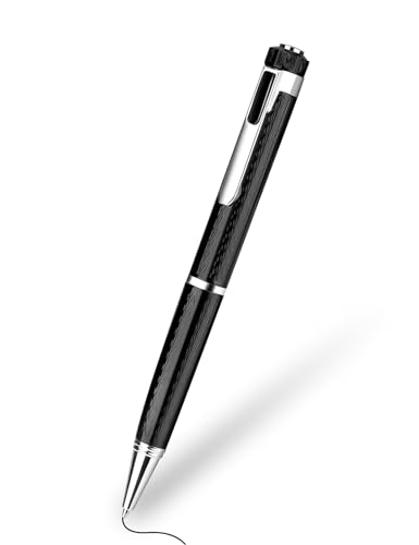 Diktiergerät Mini, 64GB Aufnahmegerät mit Schreibfunktion, Tragbarer Audio Recorder für Vorlesungen Meetings Klassen Interviews Recorder Pen