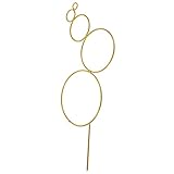 SEWOART Pflanzenstütze Für Kletterpflanzen Metall-rankhilfe Für Pflanzen Im Garten Stabiler Pflanzensupport Für Und Außenbereich Installieren Goldene Farbe Konstruktion