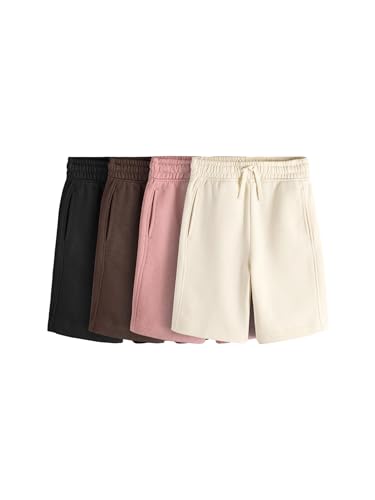 Pantalones cortos de chándal infantiles para jugar en el parque lote de 4 piezas de punto