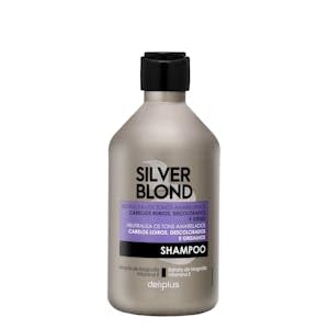 Champú Silver Blond cabello rubio, decolorado y grises, neutraliza los tonos amarillentos con extracto de magnolia Bote 400 ml Pack 2