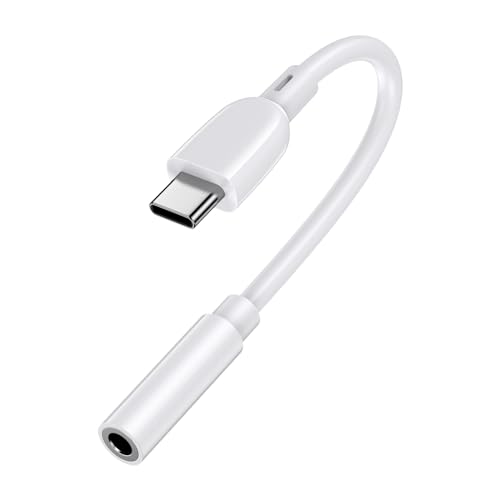 ChrisPow タイプc イヤホン 変換 アダプタ 18cm HiFi音質 USB Type-C 3.5mm 3極 4極 オーディオ 変換 アダプター DAC搭載 イヤホンジャック 変換 通話/音楽/音量調節/マイク/コントロール機能 ヘッドホン iPh
