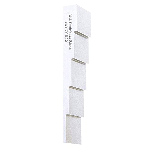 Bloque de Calibración para Medidor Ultrasónico de Espesor con Pasos 0.1" a 0.5" en Acero Inoxidable 304 miniatura 2