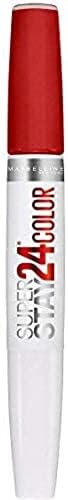 Maybelline Super Stay 24, 2-Step Liquid Lipstick Makeup, Long Lasting Highly Pigmented Color with Moisturizing Balm, Keep It Red, Red, 1 Count