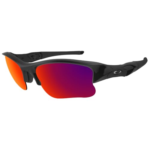Image of Dynamix Polarized Replacement Lenses for Oakley Flak Jacket XLJ - Titanium & Midnight