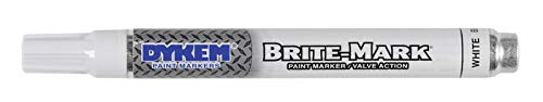 Brite-Mark Paint Marker/Valve Action (White)