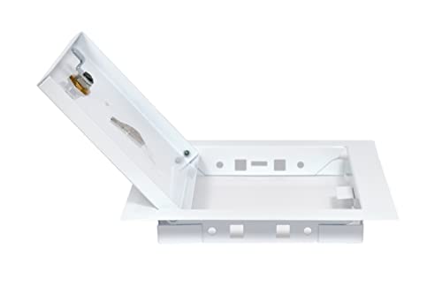 Revisionsklappe Stahlblech Weiß 40x60 mit Schloss