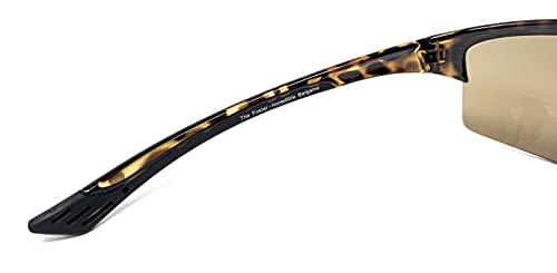 Incredible Bargains The Foster Bifocal Sun Reader Sport and Wrap Around Reading Sunglasses, Unisex Half Frame Readers