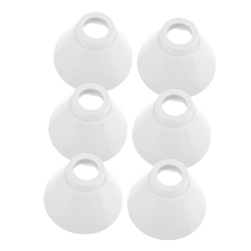 VICASKY 6 Paires Lot de Abat Jours Plastique Résistants et Supports pour Lampes de Plafond Protection Ampoule pour Lampadaires Éclairage Suspendu Polyvalent pour Intérieur