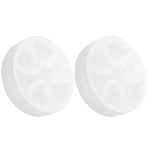 Bike Balance Wheels Training Wheel Replacement Set 2Pcs White Plastic Auxiliary Bicycle Stabilisers for ’ Bikes Cycling Support Accessories miniatura 1