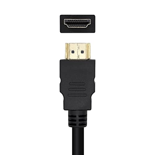 AISENS A125-0459 DisplayPort to HDMI Converter Cable, DP/M-HDMI/M, Black, 1m, Black/White, 1 meter - Image 3