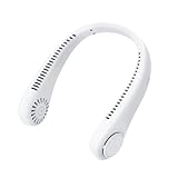 TIMEMEET Portable Neck Fan, Bladeless Neck Fan with 3 Speeds, 360° Cooling, USB Rechargeable, Hands Free Personal Fan for Men Women Kids Home Outdoor