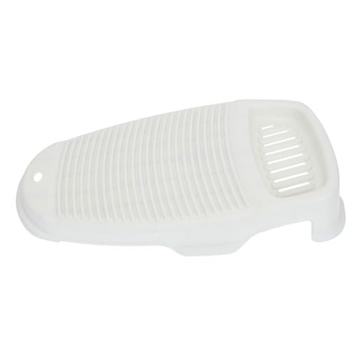 GOOHOCHY 1個 滑り止め洗濯板 小さなワッシャー キット 洗濯機スタンド マット ボード ミニ 厚みのある家庭用洗濯板 洗濯物洗濯板 ポータブル洗濯板 波状の洗濯板 洗濯用品 pp 白い