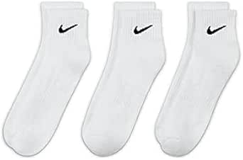 NIKE(ナイキ) メンズ トレーニングアンクルソックス 靴下 27-29cm XLサイズ エブリデイクッションド 3足組 男女兼用 カジュアル ウォーキング EVERYDAY CUSHIONED SX7667 ホワイト/ブラック XL