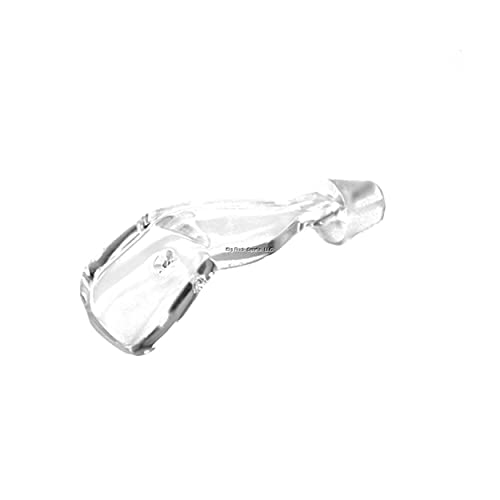 Mack's Lure 92150 Wiggle Hoochie Bills Clear, 1.5"