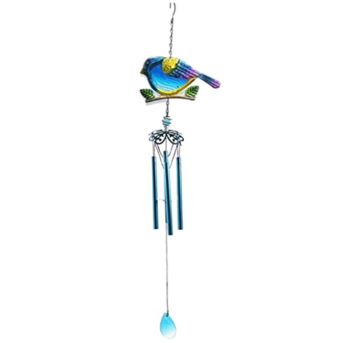 Carillons éoliens en fer d'art oiseau - Suspension décorative de prestige