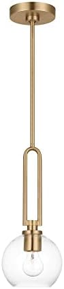Generation Lighting 6155701-848 Codyn Pendant, 1-Light 60 Watts, Satin Brass