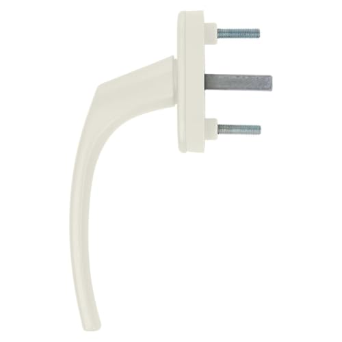 16 x Alu Fenstergriff in Creme RAL 9001 - Stiftlänge 30mm