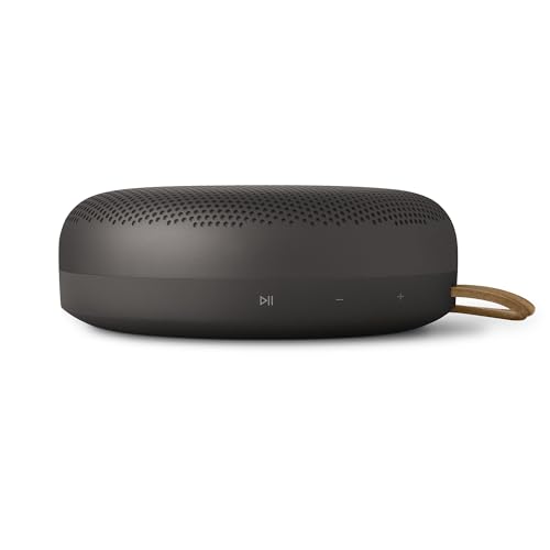 Image of Bang & Olufsen Beosound A1 (3rd gen) - Portable Compact Wireless Bluetooth Speaker, Waterproof (IP67), C2C Certified, up to 24 Hours of Playtime and 3 Microphones for Voice Calls - Warm Granite