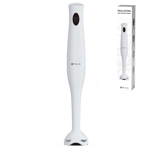 Batidora de mano MULIN 400W, potente y ligera con diseño extraíble y antisalpicaduras, para cocinar, cremas, batidos y salsas, ideal para los amantes de la cocina.
