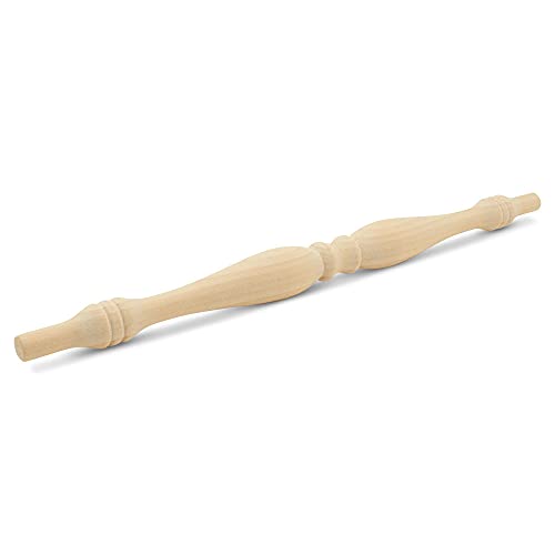 Image of Wooden Baluster Spindles 11-1 /2 inch, Pack of 6 Spindles for Crafts, Woodworking, and Furniture, by Woodpeckers
