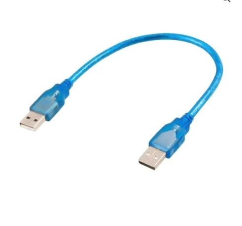 USB 2.0-30CM Type A Male to Male Cable for Hard Drive Enclosures, Laptop Cooling Pad, DVD Players, USB Charger Spy Camera - Blue 12 INCH,1-picture-20