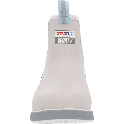 Image of XTRATUF 6 inch Men's Ankle Deck Boot Sport - 30% Lighter, 100% Waterproof Rubber Fishing Footwear - Non-Marking, Slip-Resistant Outsole - Moisture-Wicking Liner