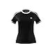 adidas Women's 3 Stripes Tee, Black, S