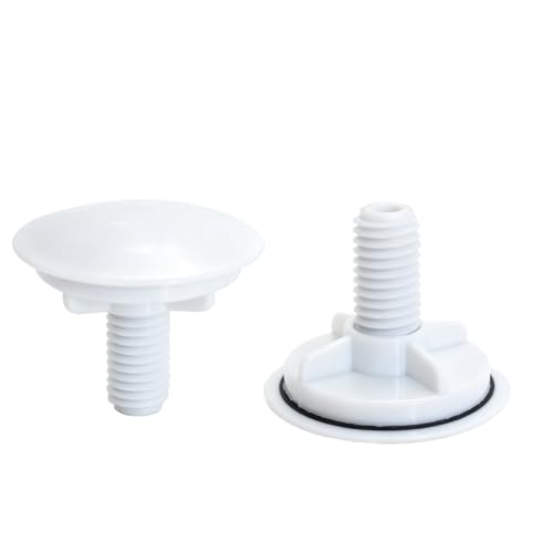 2 Pieces Kitchen Sink Hole Cover Faucet Hole Cover Kitchen Sink Tap Hole Plate Stopper Cover Blanking Metal Plug(White)