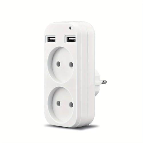 Double prise portable USB DrPhone l'accessoire idéal pour le bureau et voyage