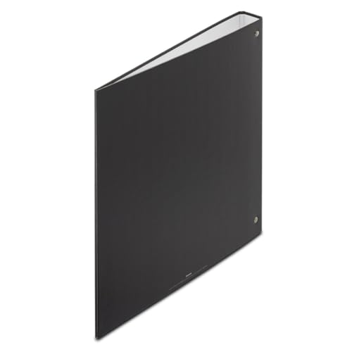 Hama Ordner (A4 und gr&ouml;&szlig;er, 39mm R&uuml;ckenbreite, Ringordner, Ringordner A4 4 Ringe, Organizer, Aktenordner, Ordner schmal, Ringbuchordner, f&uuml;r Portfolio, B&uuml;ro, Dokumente, Fotos etc.) schwarz