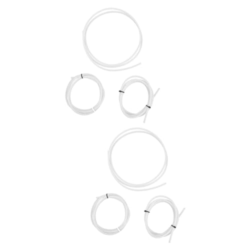 OKUMEYR 6pcs Printer Ptfe Tube Printer Feeding Hose Ptfe Bowden Tube for Filament Useful for Remote Feeding in Printing 