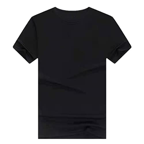 T-shirt en modal homme noir XXL respirant séchage rapide col rond