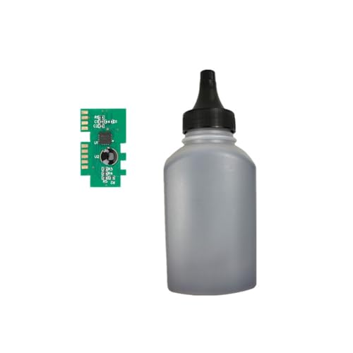 2 uds W1105A W1106A W1107A 105A 106A 107A Recarga de Polvo de tóner Chip de reinicio, Compatible con HP M107 M107a M107w M135 M137 M135a M137fnw(W1106A)