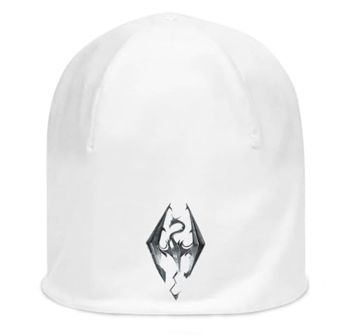 Bonnet fin en coton stretch uni blanc Dragon Art, taille unique