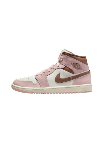 Air Jordan 1 Mid Zapatos para mujer (BQ6472-620, rosa Oxford/Sail...