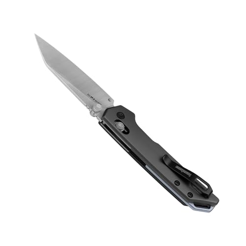 Image of Kershaw Mini Iridium Folding Pocket Knife, 3 inch D2 Steel Blade, DuraLock, Aluminum Handle, Pocketclip
