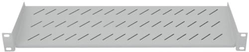 LogiLink Professional SF1C25G - 19 Einschubfach (1 HE) für Stand-, Serverschränke mit Mind. 250mm Tiefe, max. 10kg Tragkraft, Grau