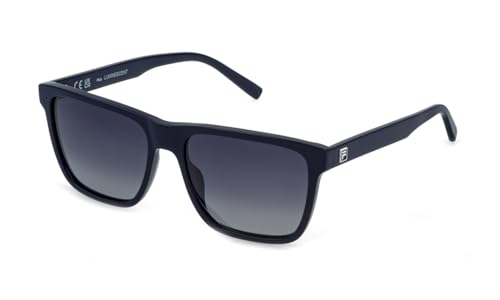 Lunettes de soleil Fila homme SFID18 bleu foncé verres fumés UV protégeant
