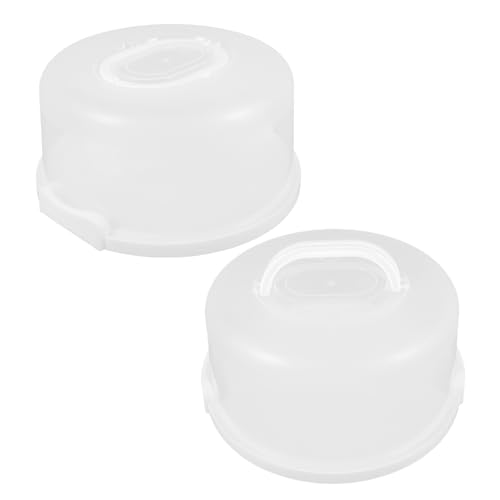 CIYODO 2 Piezas Party Cake Carrier taper para pasteles Ahorrador tortenkarton PP Transparent