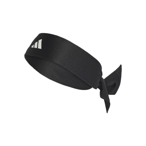 adidas Unisex - Adulto Tennis Tieband Climacool Hairband, Black/White, M