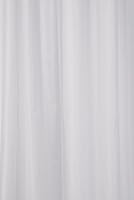 Croydex Water-Resistant Machine Washable Cling-Resistant Plain White Textile Shower Curtain, 1800 x 1800mm