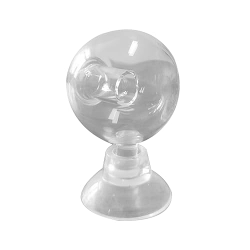 TVETE 水質チェッカー ガラス 水槽 テスト ガラス 水槽 テスター ガラス 【球状】 吸盤付き ホウケイ酸ガラス 水質検査 水槽 ガラス 水質測定 co2テスター ガラス 二酸化炭素 測定 モニター CO2含有量 水族館 水槽アクセサリー 二酸化炭素
