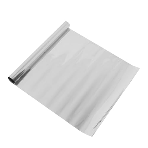 Alipis Selbstklebende Silberne Fensterfolie mit Uv-Schutz Hitzereflektion und Sichtschutz für Haus und Büro Einfache DIY-anbringung Reflektierende Tagesprivatsphäre