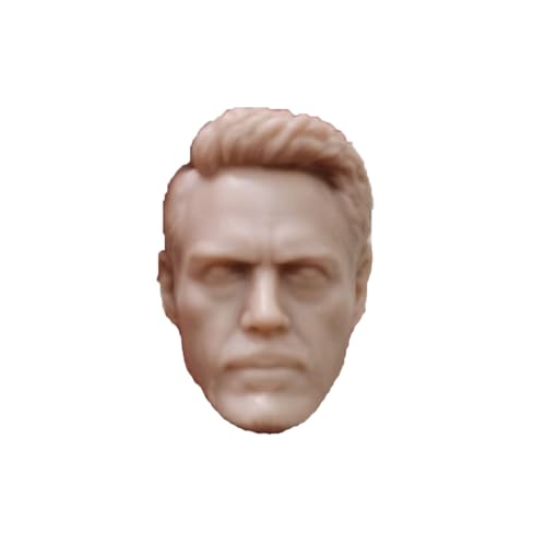 Tête sculptée 1/12 figurine homme hero star blanche aux détails de haute précision