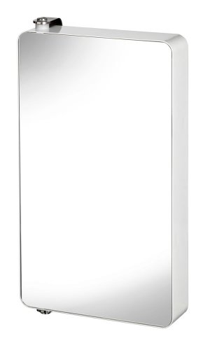 Croydex WC880122 600 mm Arun Large Pivoting Mirror Cabinet, Silver Main Image Small
