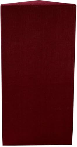 ATS Acoustics Corner Bass Trap, Low Frequency Range, NRC 1.40, 24" x 48" x 13" (Burgundy)