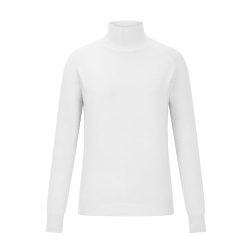 Women Fall Sweaters Long Sleeve Turtleneck Cotton Pullover Loose Fit Tops Casual Solid Jumper Fashion Comfy Clothes3